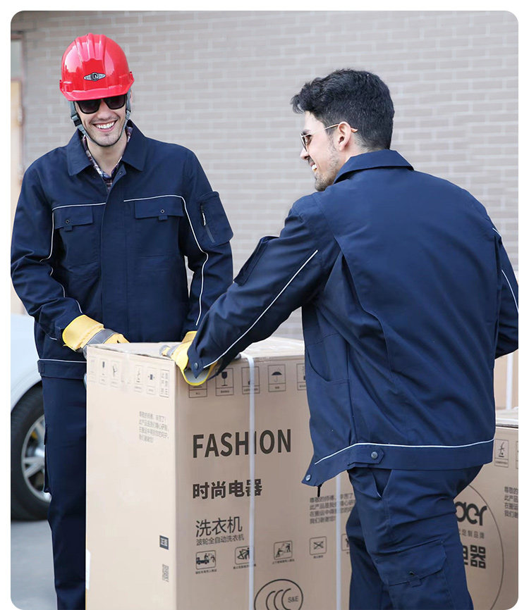 工作服男裝勞保服工裝套裝春秋上衣服外套工地耐磨定製男士維修車-工程服訂製 